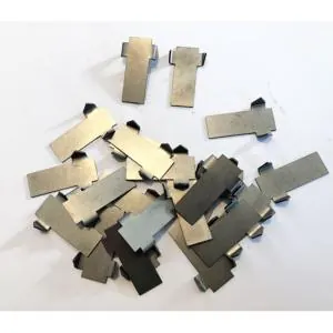 24 agrafes coulisse feutrée Inox