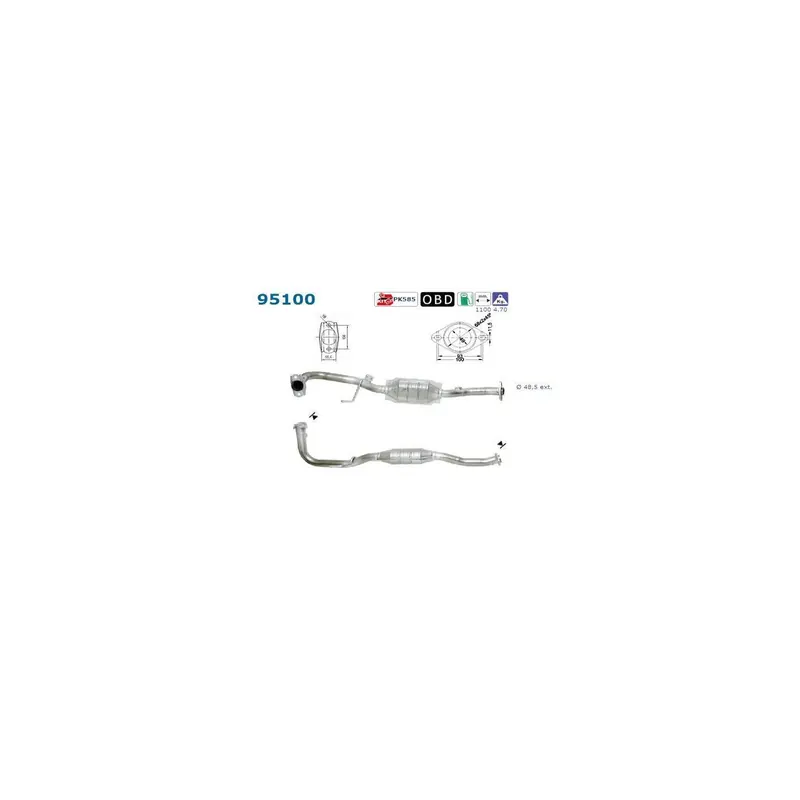Catalyseur Toyota AVENSIS 1.6i 16V 110CV (00-)