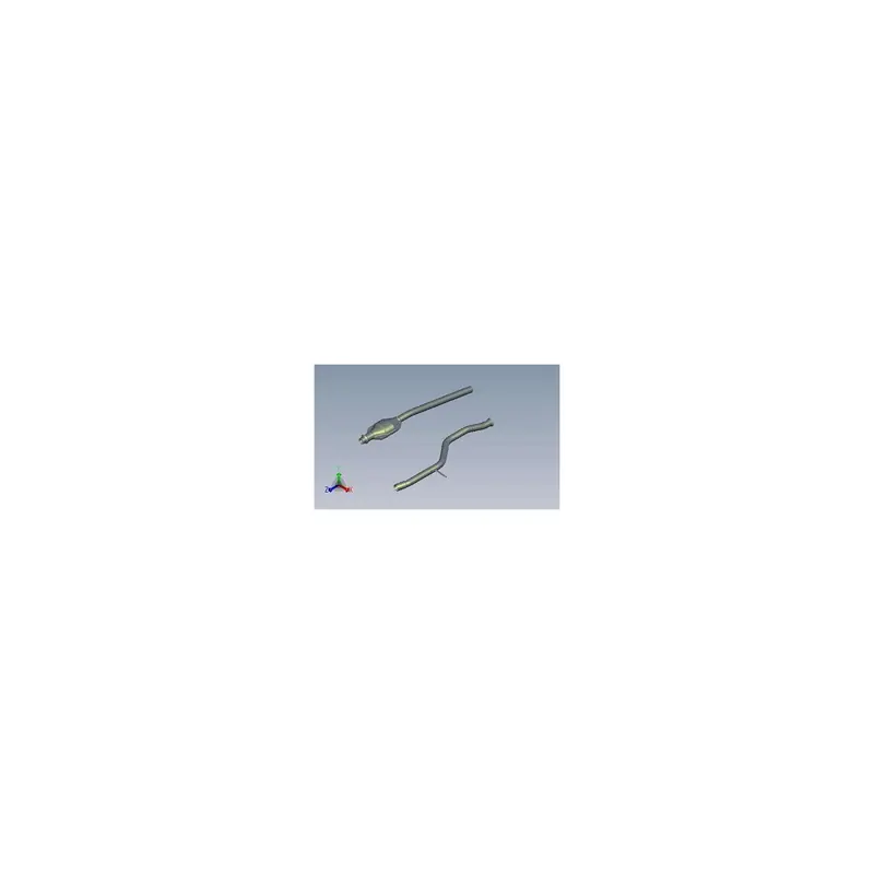 Catalyseur + tube Avant Peugeot 206 1.4 (98-01)