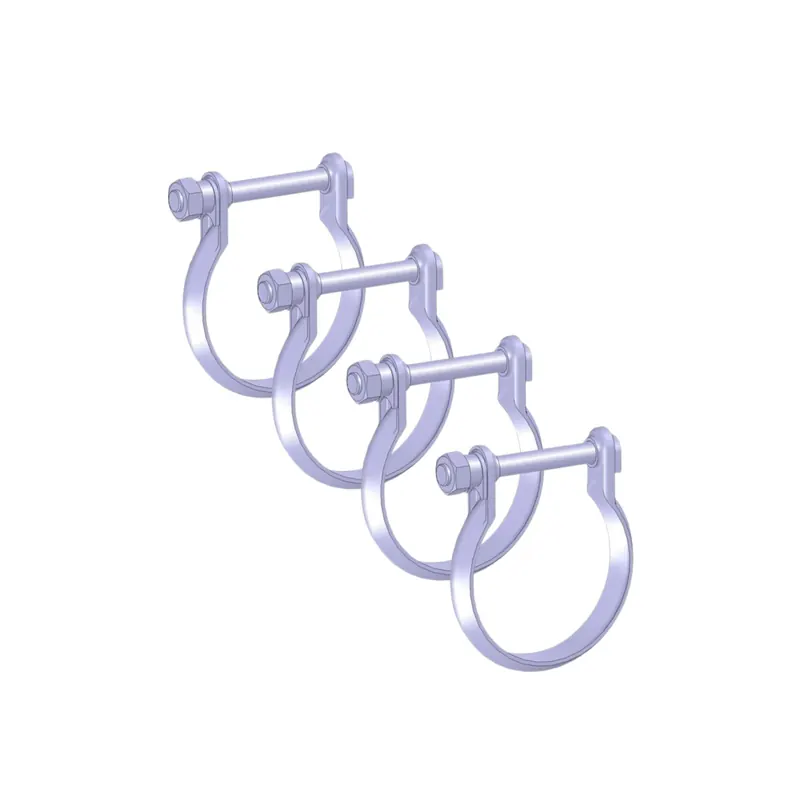 Lot x10 Colliers Echappement en Cone double bride Diametre 70mm