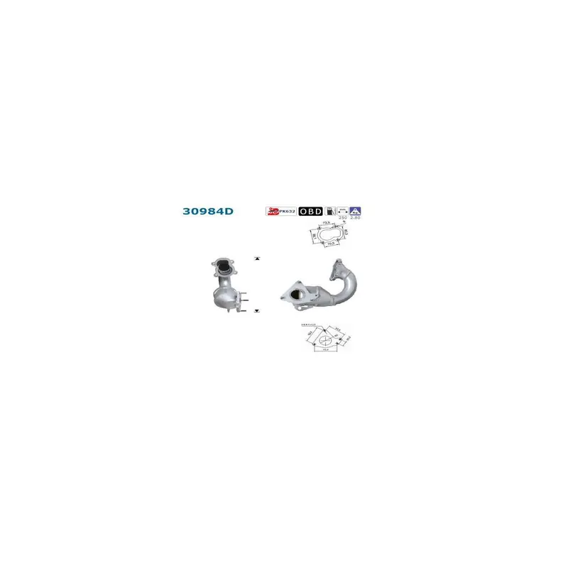 Pré-Catalyseur Renault Kangoo Megane II CC 1.9DCi (00-03)